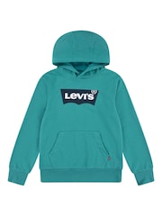 Levi's Green Batwing Logo Pullover Hoodie - Image 1 of 4