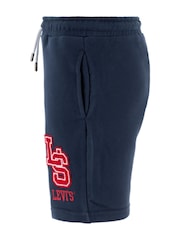 Levi's® Blue Varsity Letters Logo Jersey Pull-On Shorts - Image 3 of 4