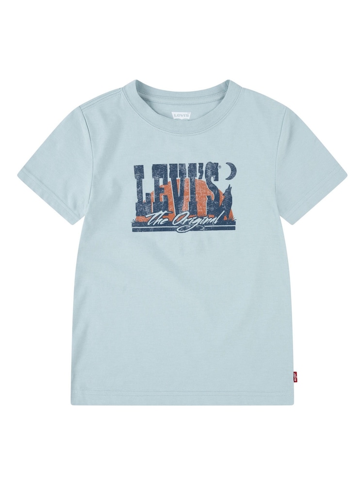 Levi's® Blue Western Desert Logo Graphic Short Sleeve T-Shirt - Image 1 of 4
