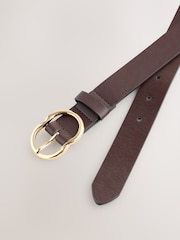 Chocolate Brown Regular PU Belt - Image 4 of 5