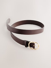 Chocolate Brown Regular PU Belt - Image 5 of 5