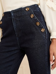 Love & Roses Dark Wash Kick Flare Jeans - Image 2 of 5