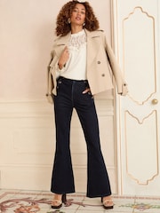 Love & Roses Dark Wash Kick Flare Jeans - Image 3 of 5