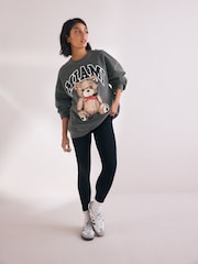 Charcoal Grey Teddy Sweatshirt - Image 2 of 7