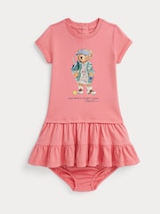Polo Ralph Lauren Pink 26/1S 100% Cotton Jersey Dress - Image 1 of 2