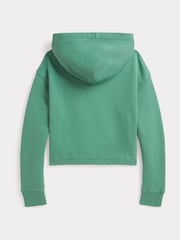 Polo Ralph Lauren Green Girls Pony Logo Hoodie - Image 2 of 2