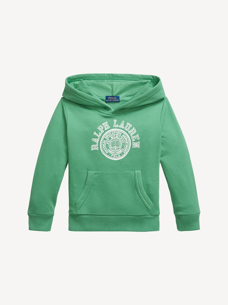 Polo Ralph Lauren Green Logo French Terry Hoodie - Image 1 of 2