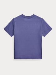 Polo Ralph Lauren Blue 26/1 100% Cotton Jersey Short Sleeve T-Shirt - Image 2 of 2