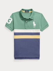 Polo Ralph Lauren Green 100% Cotton Polo Shirt - Image 1 of 2
