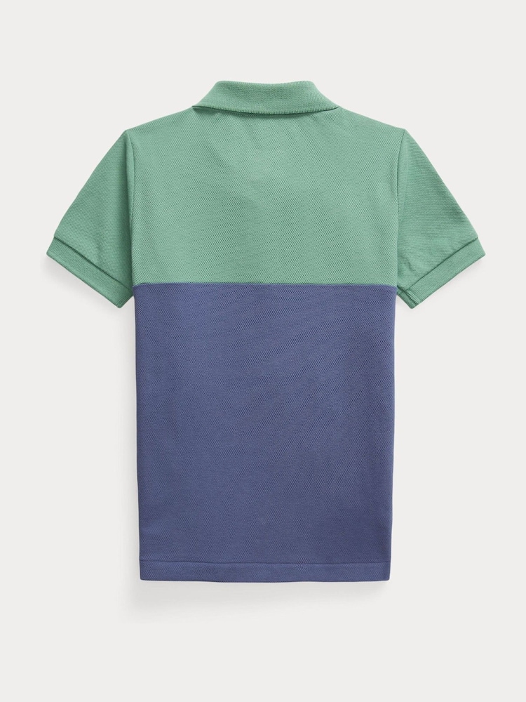 Polo Ralph Lauren Green 100% Cotton Polo Shirt - Image 2 of 2