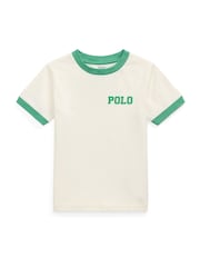 Polo Ralph Lauren Cream 26/1 Jersey Short Sleeve T-Shirt - Image 1 of 2