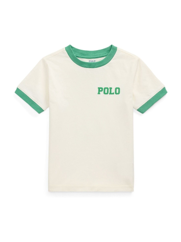 Polo Ralph Lauren Cream 26/1 Jersey Short Sleeve T-Shirt - Image 1 of 2