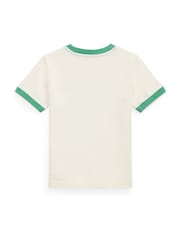 Polo Ralph Lauren Cream 26/1 Jersey Short Sleeve T-Shirt - Image 2 of 2