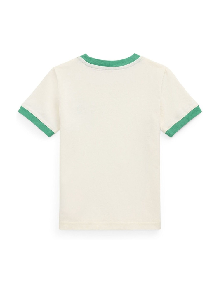 Polo Ralph Lauren Cream 26/1 Jersey Short Sleeve T-Shirt - Image 2 of 2