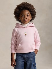 Polo Ralph Lauren Pink Girls Pony Logo Hoodie and jogger set - Image 2 of 6