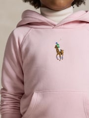Polo Ralph Lauren Pink Girls Pony Logo Hoodie and jogger set - Image 3 of 6