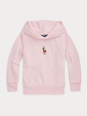 Polo Ralph Lauren Pink Girls Pony Logo Hoodie and jogger set - Image 5 of 6
