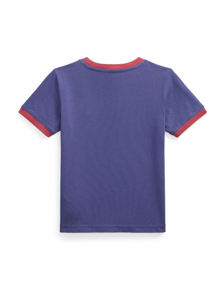 Polo Ralph Lauren Blue 26/1 Jersey Short Sleeve T-Shirt - Image 2 of 2 Polo Ralph Lauren Blue 26/1 Jersey Short Sleeve T-Shirt - Image 2 of 2