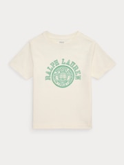 Polo Ralph Lauren Cream 26/1 100% Cotton Jersey Short Sleeve T-Shirt - Image 1 of 2