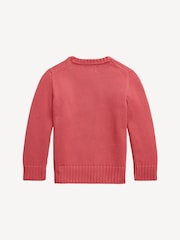Polo Ralph Lauren Red 20/2 100% Cotton Long Sleeve Jumper - Image 2 of 2