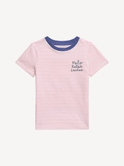 Polo Ralph Lauren Pink 100% Cotton Jersey Knit T-Shirt - Image 1 of 2
