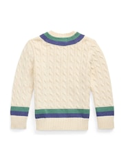 Polo Ralph Lauren Blue 8/3 100% Cotton Long Sleeve Jumper - Image 2 of 2