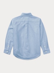 Polo Ralph Lauren Blue Boys Iconic Pony 100% Cotton Oxford Shirt - Image 2 of 2