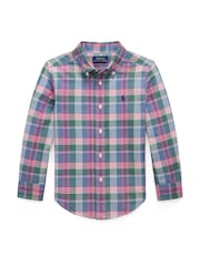 Polo Ralph Lauren Green Classic Oxford Long Sleeve 100% Cotton Shirt - Image 1 of 2
