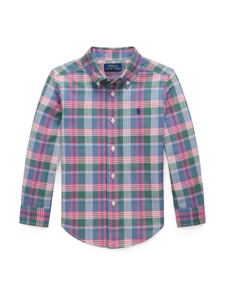 Polo Ralph Lauren Green Classic Oxford Long Sleeve 100% Cotton Shirt - Image 1 of 2