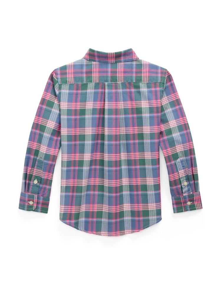 Polo Ralph Lauren Green Classic Oxford Long Sleeve 100% Cotton Shirt - Image 2 of 2
