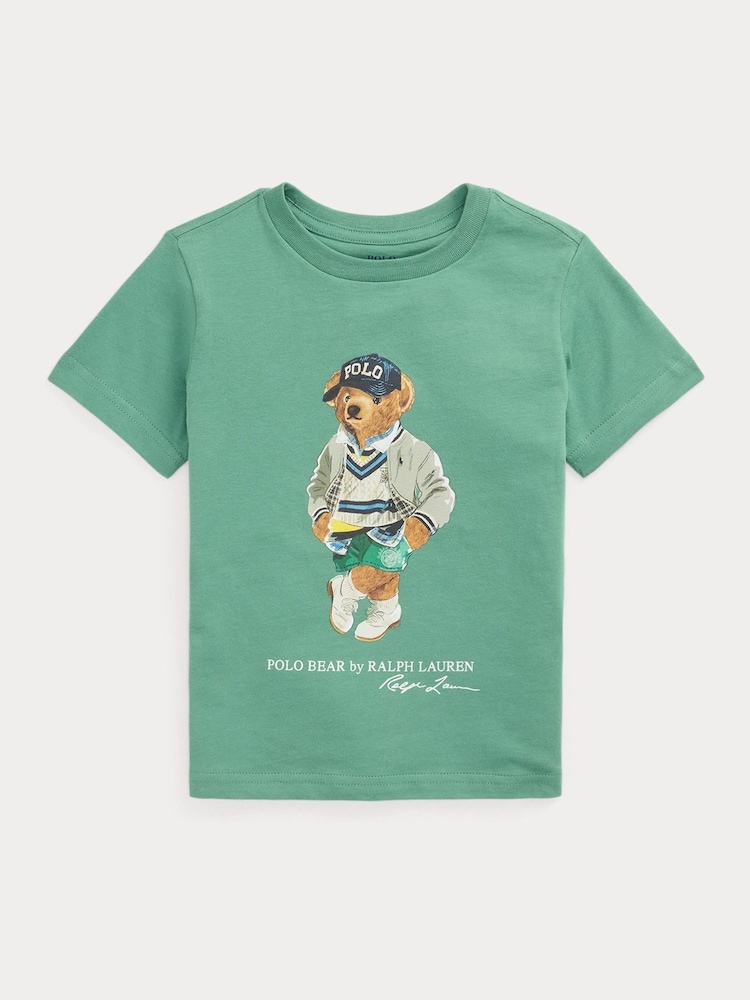 Polo Ralph Lauren Green 26/1 Jersey Short Sleeve 100% Cotton T-Shirt - Image 1 of 2