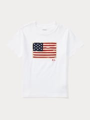 Polo Ralph Lauren White Big Pony Jersey T-Shirt - Image 1 of 2