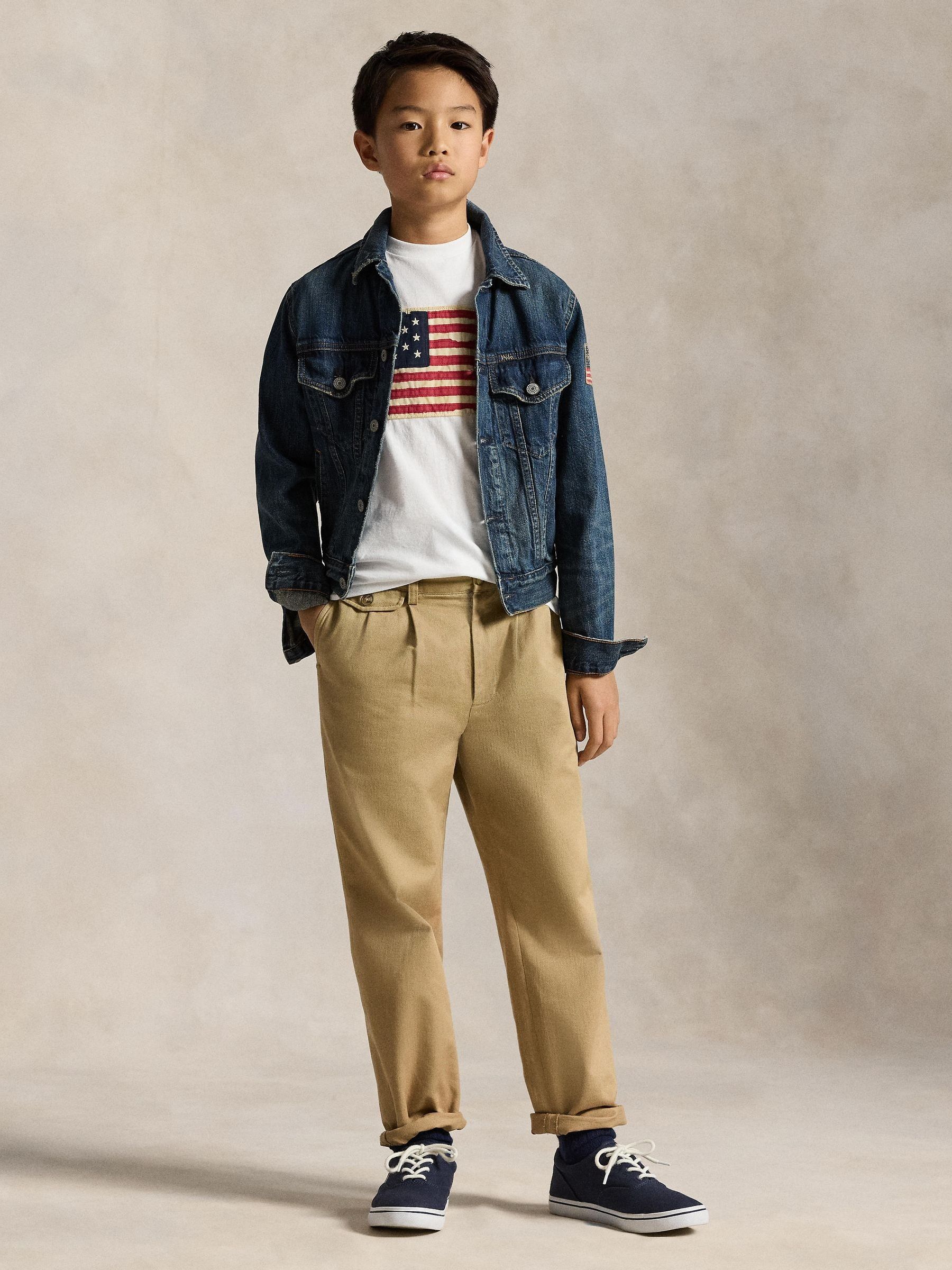 Buy Polo Ralph Lauren White Boys Iconic Flag T-Shirt from Next USA