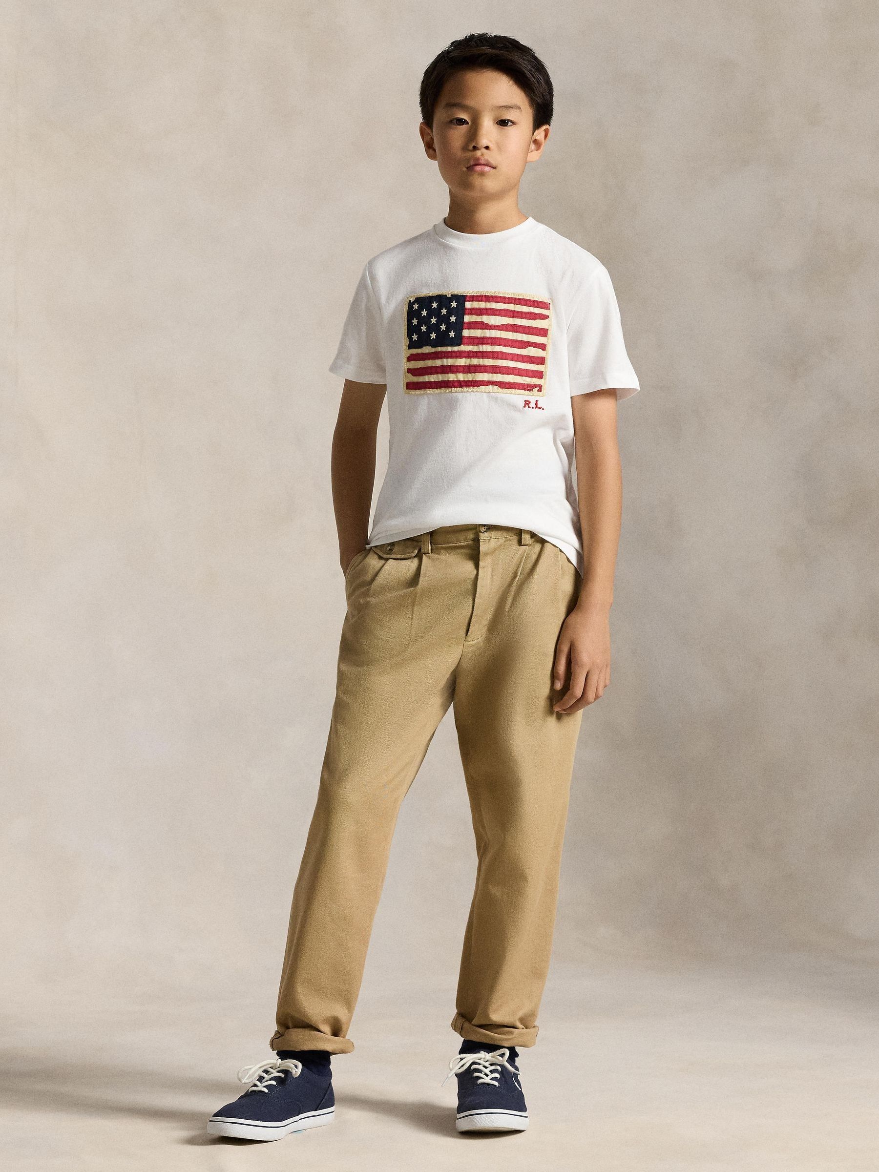 Buy Polo Ralph Lauren White Boys Iconic Flag T-Shirt from Next USA