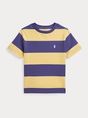 Polo Ralph Lauren Yellow 26/1 Jersey Short Sleeve 100% Cotton T-Shirt - Image 1 of 2