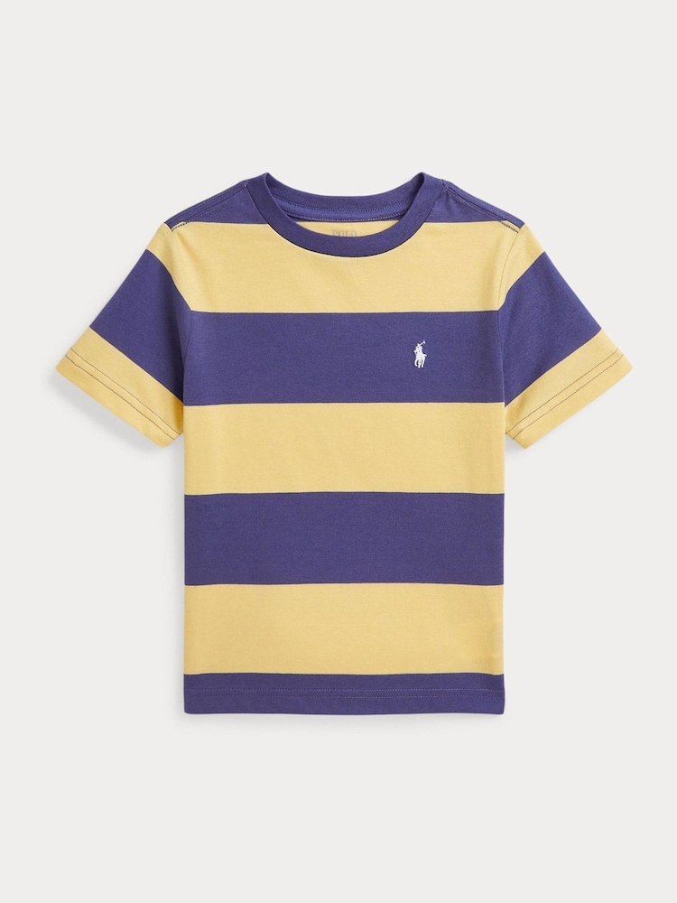 Polo Ralph Lauren Yellow 26/1 Jersey Short Sleeve 100% Cotton T-Shirt - Image 1 of 2