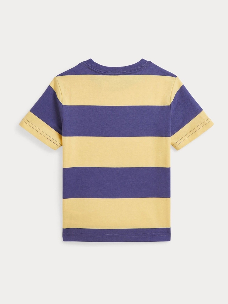 Polo Ralph Lauren Yellow 26/1 Jersey Short Sleeve 100% Cotton T-Shirt - Image 2 of 2