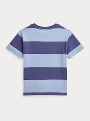 Polo Ralph Lauren Blue 26/1 Jersey Short Sleeve 100% Cotton T-Shirt - Image 2 of 2