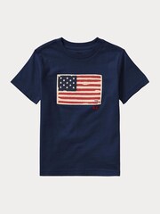 Polo Ralph Lauren Light Blue Boys Big Pony Jersey T-Shirt - Image 1 of 2