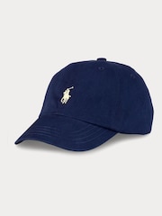 Polo Ralph Lauren Dark Blue Boys 100% Cotton Chino Ball Cap Hat - Image 1 of 2