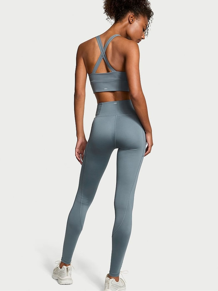 Victoria's Secret Dark Steel Grey 7/8 Length Essential Pocket Leggings - Image 2 of 2