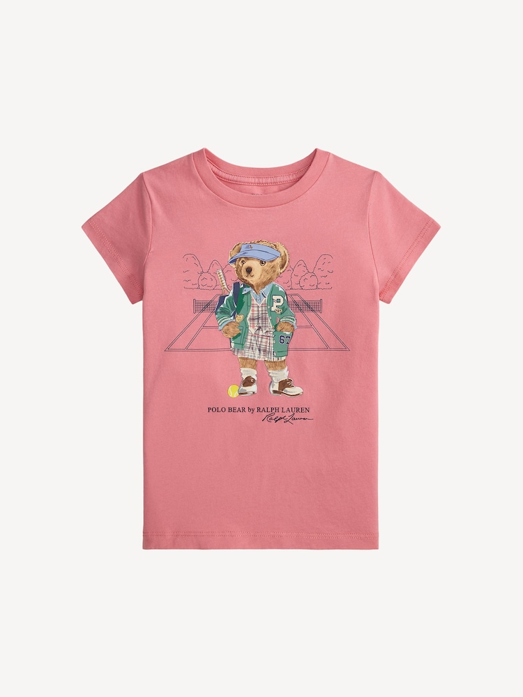 Polo Ralph Lauren Girls Polo Bear Graphic T-Shirt - Imagen 1 de 2
