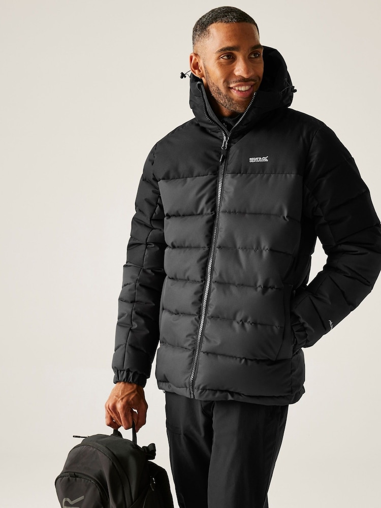 Regatta Black Aldthorn Heavyweight Padded Coat - Image 1 of 9