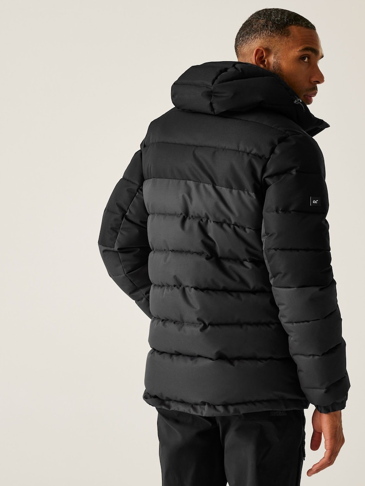 Regatta Black Aldthorn Heavyweight Padded Coat - Image 2 of 9