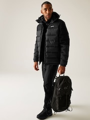 Regatta Black Aldthorn Heavyweight Padded Coat - Image 3 of 9
