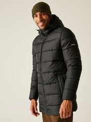 Regatta Black Lakiver Heavyweight Water Repellent Finish Jacket - Image 1 of 7