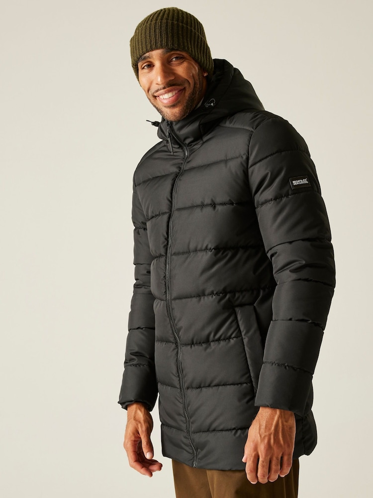 Regatta Black Lakiver Heavyweight Water Repellent Finish Jacket - Image 1 of 7 Regatta Black Lakiver Heavyweight Water Repellent Finish Jacket - Image 1 of 7