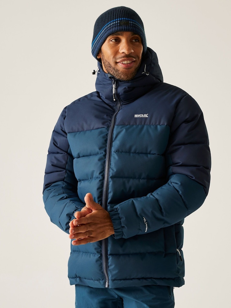Regatta Blue Aldthorn Heavy weight Water Repellant Full Zip Jacket - Image 1 of 9 Regatta Blue Aldthorn Heavy weight Water Repellant Full Zip Jacket - Image 1 of 9