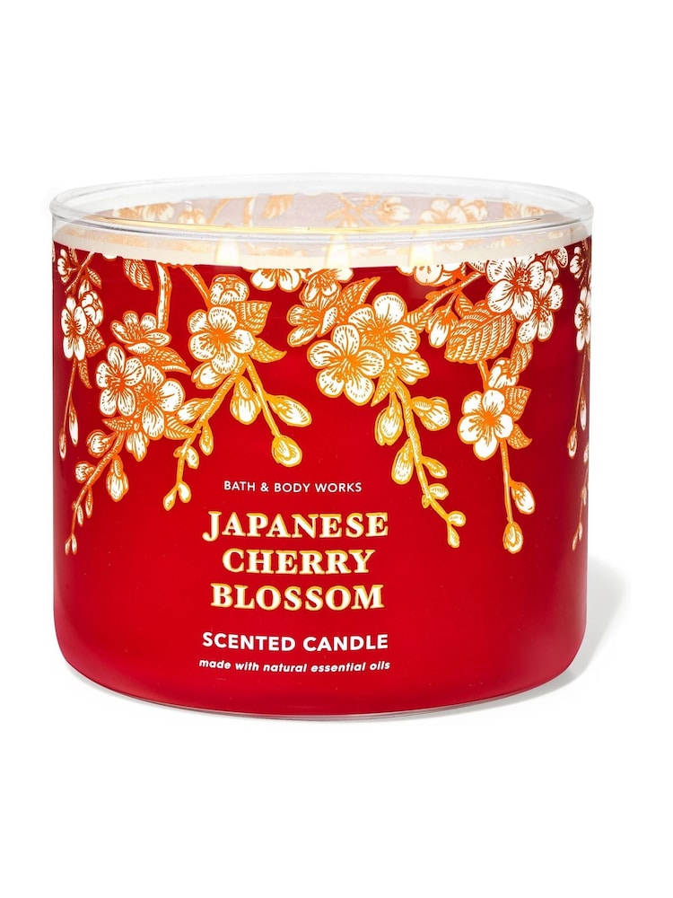 Bath & Body Works Japanese Cherry Blossom 3 Wick Candle - Image 1 of 1
