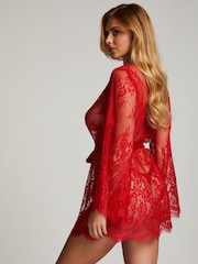 Hunkemöller Red Isabelle Lace Robes - Image 2 of 5
